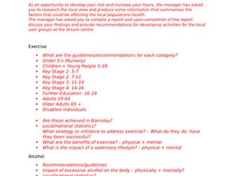 NCFE Level 3 Sports Coaching Exercise Health and Lifestyle