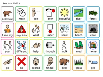 Bear Hunt communication boards