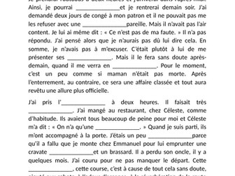 L'Etranger - analyse de l'incipit