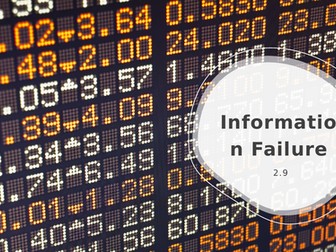 OCR Microeconomics - 2.9 Information Failure