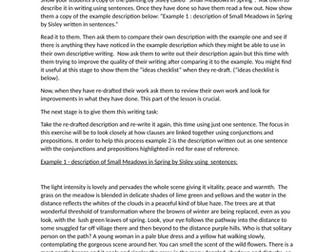 "Describe a great painting twice"  JOhnnie Young