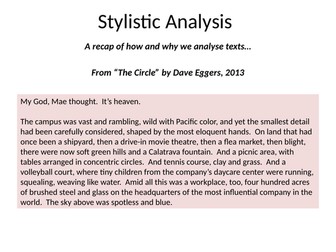 Unseen Prose Mini Extract Analysis