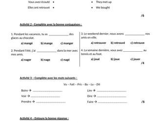 French Studio Milestone Assessments with correction