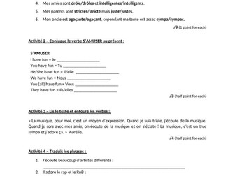 French Studio Module 3 Milestone Assessments with Correction