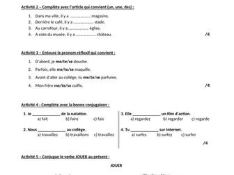 French Studio Modules 1-5 Milestone Assessments with Correction