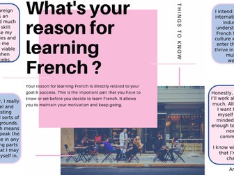 Promoting French GCSE Option Posters