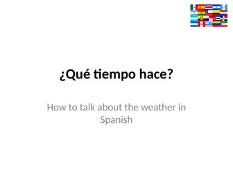 ¿Qué tiempo hace? / The weather and seasons