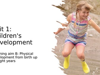 AAQ in Early Childhood Development, Unit 1: Children's Development; Learning aim B