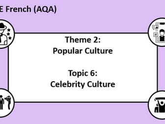 Topic6- Celebrity Culture- French GCSE