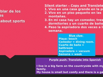 KS3 Spanish free time bundle of lessons