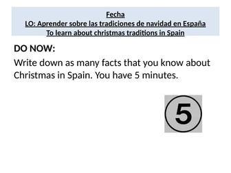 Spanish Christmas lessons