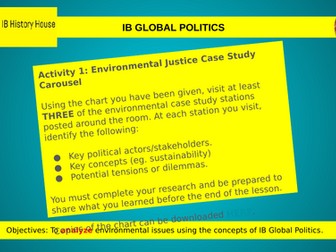 IB Global Politics - HL Challenge: Environment