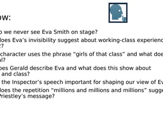 An Inspector Calls   – Social Class (4 Fully Resourced Lessons + Model Answers + Quiz)