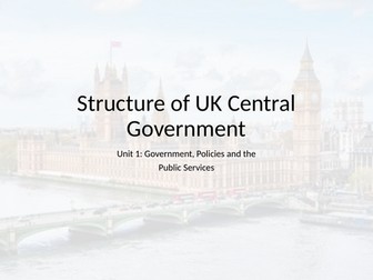 Level 3 RQF UPS - Government & the Protective Services LOC A,B,C,D&E