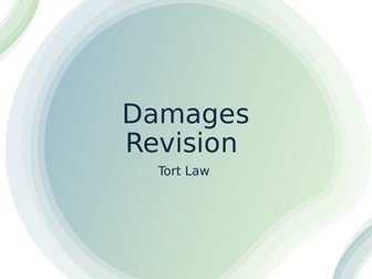 BTEC Applied Law: Damages