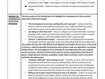 To Kill a Mockingbird Essay Plan - The Cunninghams