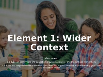 TLevel in Education and Early Years Element 1 GENERATION 2