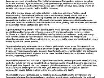 Water Pollution “Article & Questions” Assignment