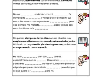 Familia- Paired Dictation