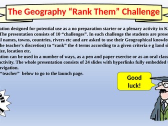Geography Ranking Challenge