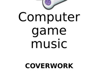 Computer game music coverwork booklet