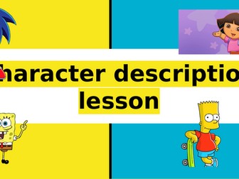 Character description Gruffalo KS1 with worksheet