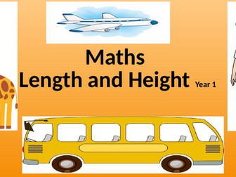 Year 1 Length and Height with differentiated worksheet with hook