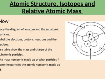 Atomic Structure, Isotopes and Relative Atomic Mass Revision