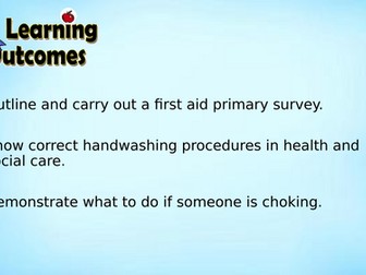 Basic First Aid lesson