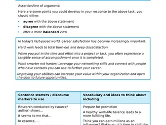 Transactional writing task - Job Satisfaction