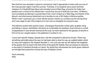 Owl Eyes Recast The Great Gatsby