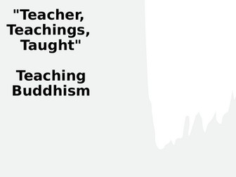 Buddhism Subject Knowledge Development