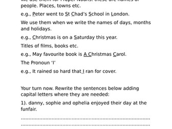 When do we use capital letters?