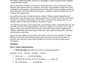 The Ministry of Jesus