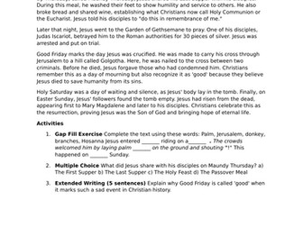 Holy Week in Christianity