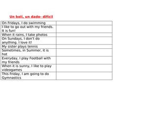 One pen, one dice Viva 1 Module 2