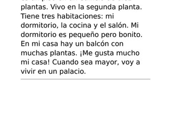 Viva 1 Module 4- Around the room Spanish task