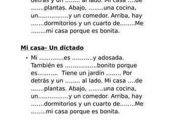 Viva 1 M4 dictation- 2 differentiated versions- MI CASA