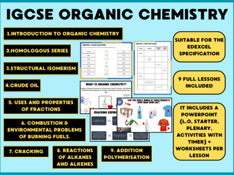IGCSE Edexcel Organic Chemistry Double Award