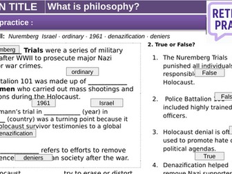 What is philosophy? Introduction to Philosophy KS3/4