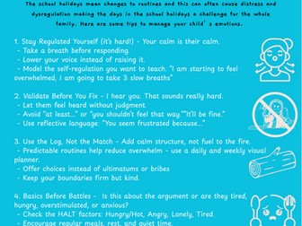 Parent Guide - Managing Big emotions and Dysregulation