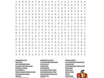 Henry VIII - Wordsearch