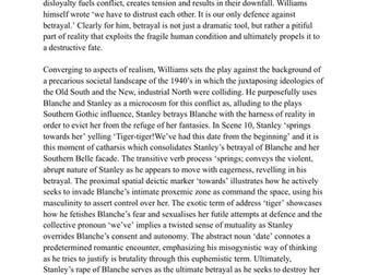 Betrayal - A Streetcar Named Desire