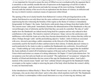 Violence in 'The Handmaid's Tale'