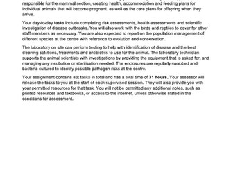 T Level Animal Management Science Synoptic Assessment Prep - Lesson 2