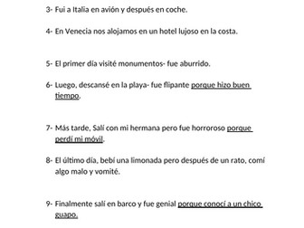 Viva 2 M1 Running dictation 2 x differentiated versions