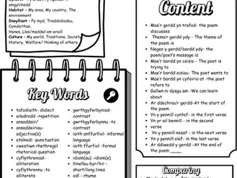 TGAU CYMRAEG CRAIDD  BARDDONIAETH- MAT IAITH