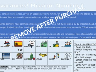 French holidays worksheet