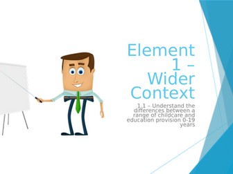 T Level Education and Childcare Element 1 Wider Context (Teaching from 2025)