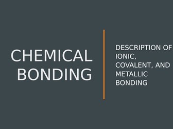 Chemical bonding